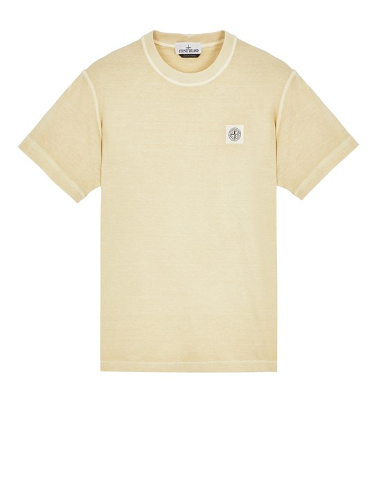 Stone Island Short Sleeve T-shirt Beige Cotton