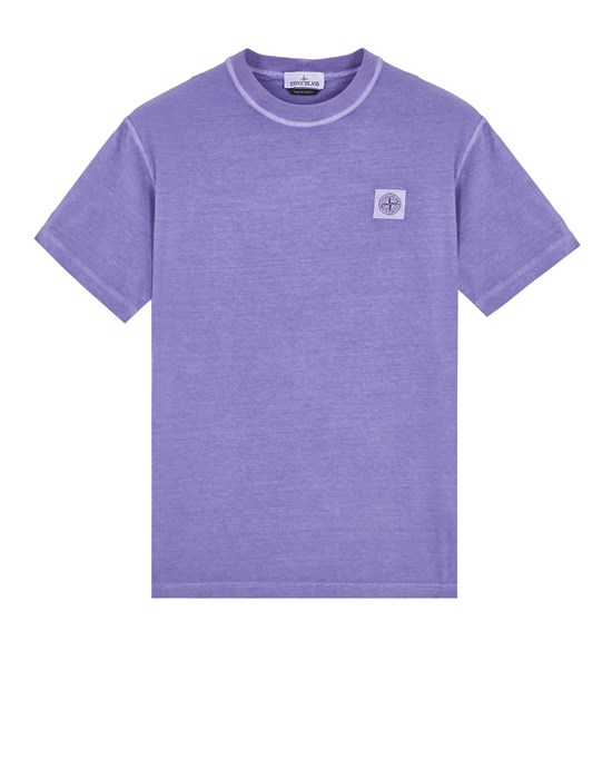 Stone Island Short Sleeve T-shirt Purple Cotton