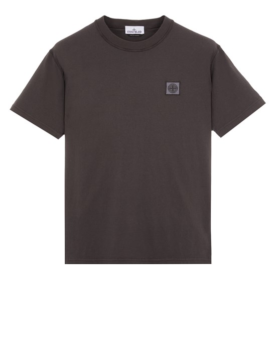 Stone Island Short Sleeve T-shirt Grey Cotton In Gray