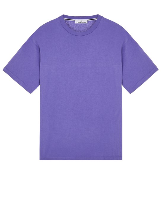  STONE ISLAND 2RC86 'STRIPES SIX' PRINT 반소매 티셔츠 남성 라벤더
