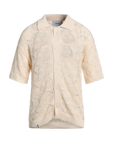 Bonsai Man Shirt Ivory Size L Cotton, Viscose, Polyamide In White