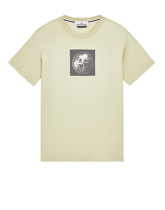  STONE ISLAND 2NS83 'INSTITUTIONAL ONE' PRINT 반소매 티셔츠 남성 피스타치오 그린