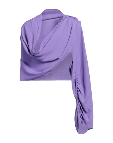Shop Simona Corsellini Woman Shrug Purple Size Onesize Acetate, Silk
