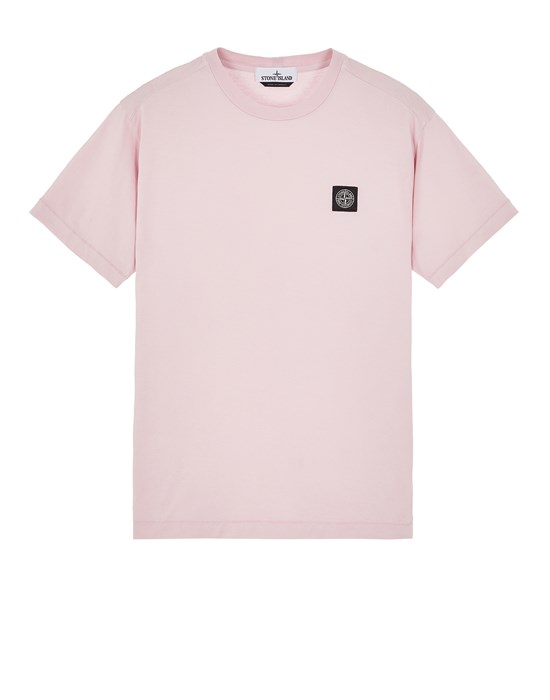 Stone Island Short Sleeve T-shirt Pink Cotton In Rose