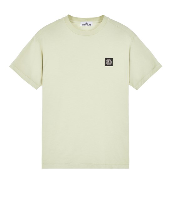 Stone Island Short Sleeve T-shirt Green Cotton In Vert