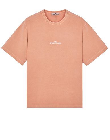 Stone Island T-shirt Manches Courtes Rouge Coton In Rouge