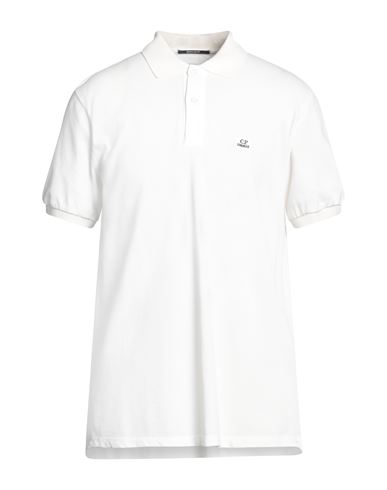 C.p. Company C. P. Company Man Polo Shirt White Size 3xl Cotton