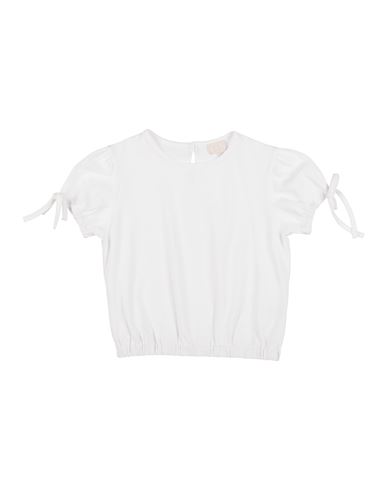 Lalalù Toddler Girl T-shirt White Size 6 Cotton, Elastane In White