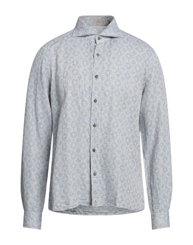Sonrisa Man Shirt Light Blue Size 16 ½ Cotton, Linen