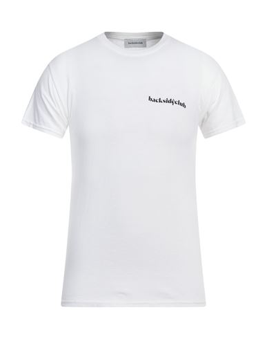 Shop Backsideclub Man T-shirt White Size S Cotton