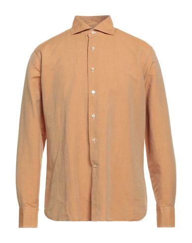 Alessandro Gherardi Man Shirt Mandarin Size 15 ¾ Cotton, Linen