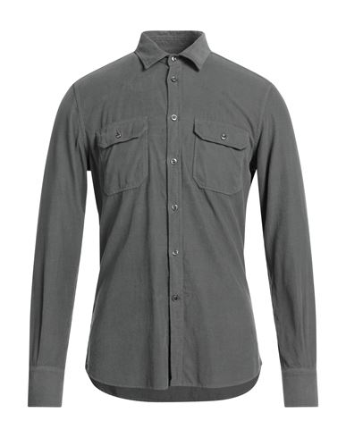 Shop Glanshirt Man Shirt Lead Size 16 ½ Cotton In Grey