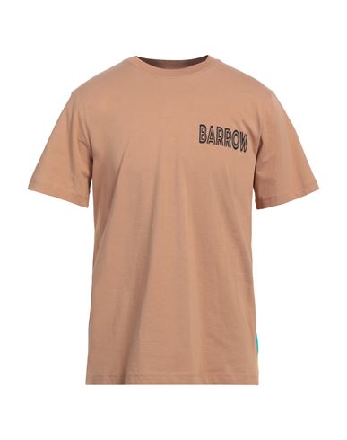 Barrow Man T-shirt Camel Size Xl Cotton In Beige