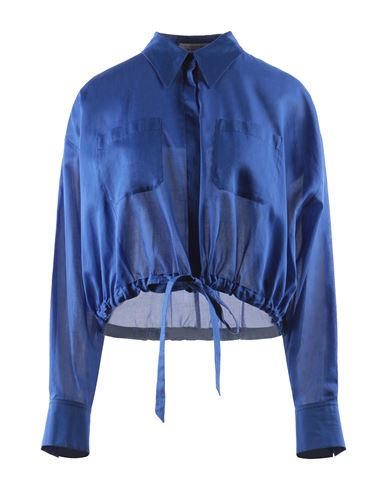 Dorothee Schumacher Woman Shirt Bright Blue Size 4 Cotton