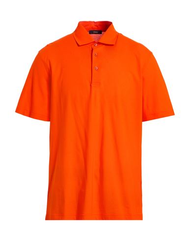 Herno Laminar Man Polo Shirt Tomato Red Size 44 Cotton