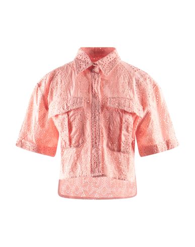 Forte Dei Marmi Couture Woman Shirt Salmon Pink Size 4 Cotton