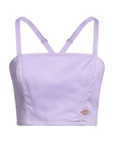 Dickies Woman Top Lilac Size M Polyester, Cotton, Elastane In Purple