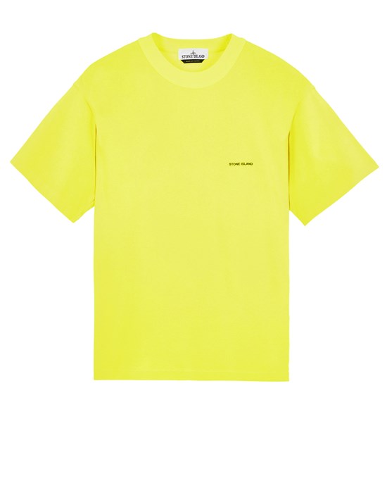 Stone Island Short Sleeve T-shirt Yellow Cotton
