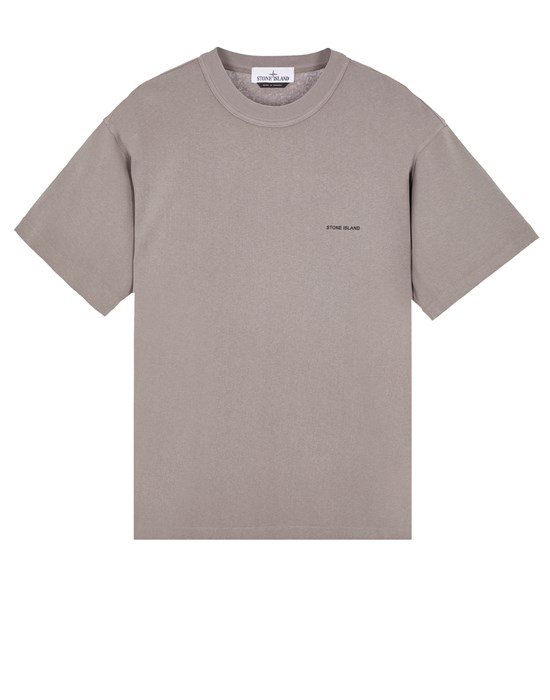 Stone Island Short Sleeve T-shirt Grey Cotton In Grey