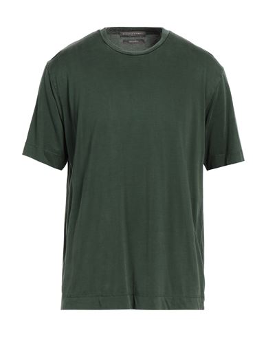 Daniele Fiesoli Man T-shirt Military Green Size L Cotton, Cupro