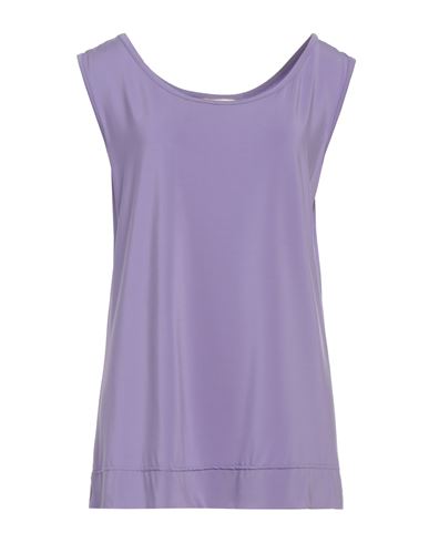 Maesta Woman T-shirt Light Purple Size 16 Viscose, Elastane