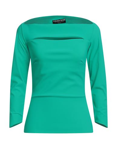 Chiara Boni La Petite Robe Woman T-shirt Green Size 4 Polyamide, Elastane
