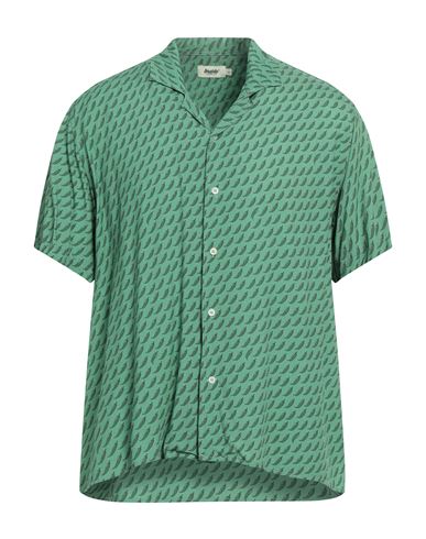 Shop Brava Fabrics Man Shirt Green Size Xl Viscose
