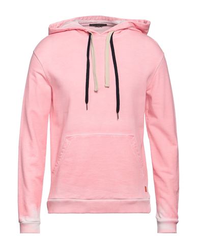 Shop Daniele Alessandrini Man Sweatshirt Pink Size M Cotton