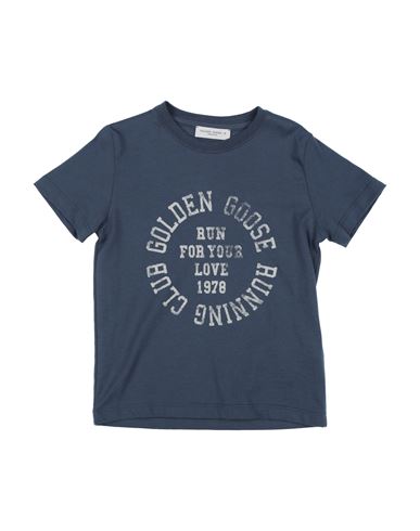 Golden Goose Babies'  Toddler Boy T-shirt Slate Blue Size 6 Cotton