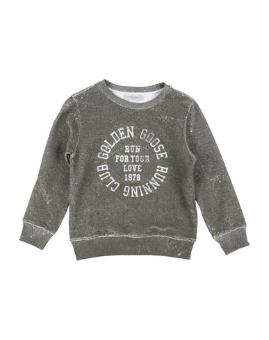 Golden Goose Babies'  Toddler Boy Sweatshirt Military Green Size 6 Cotton