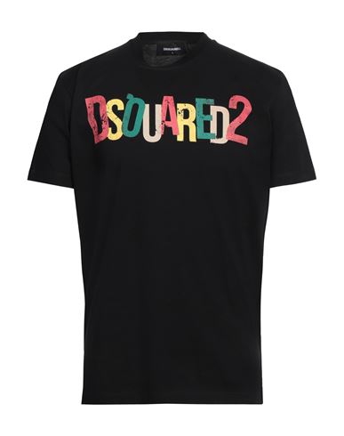 Dsquared2 Man T-shirt Black Size L Cotton