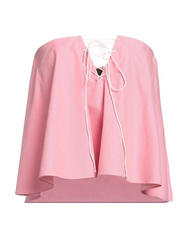 Rochas Woman Top Pink Size 4 Cotton, Polyester