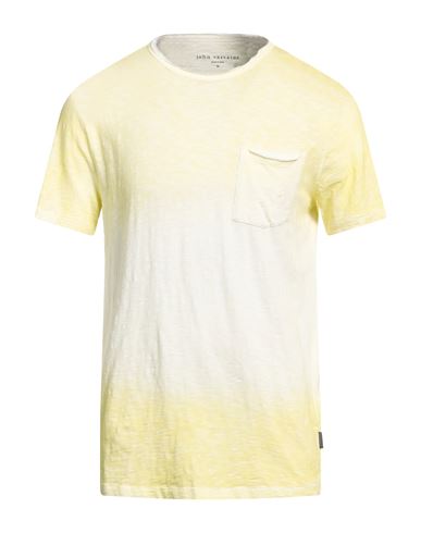 Shop John Varvatos Man T-shirt Yellow Size Xxl Cotton