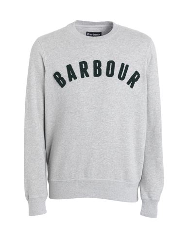 Shop Barbour Man Sweatshirt Light Grey Size Xxl Cotton, Polyester