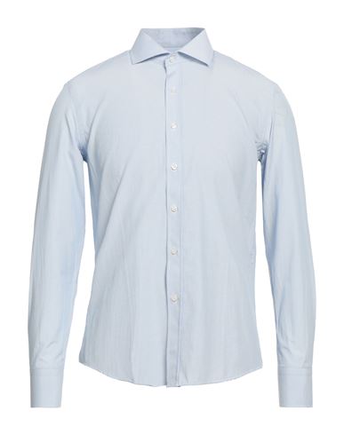 Egon Von Furstenberg Man Shirt Sky Blue Size 17 Cotton