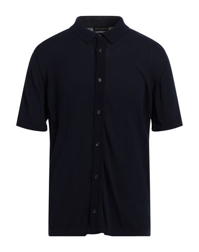 Roberto Collina Man Shirt Black Size 44 Cotton