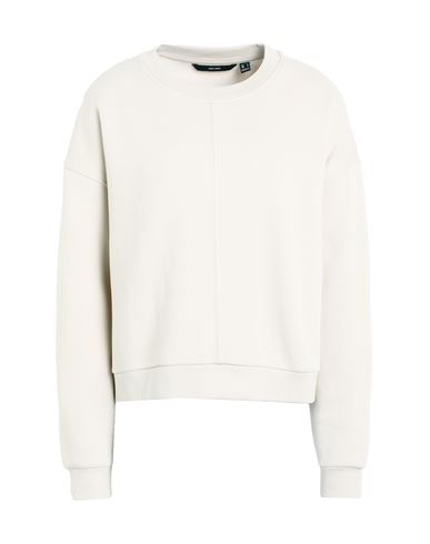 Vero Moda Woman Sweatshirt Cream Size Xl Cotton, Polyester In Beige