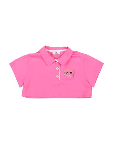 Shop Chiara Ferragni Toddler Girl Polo Shirt Fuchsia Size 6 Cotton In Pink