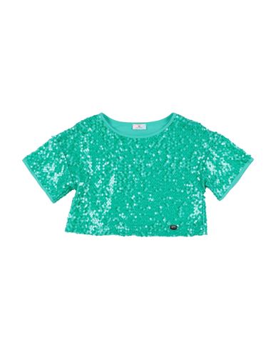 Chiara Ferragni Toddler Girl Top Emerald Green Size 6 Polyester, Elastane In Green