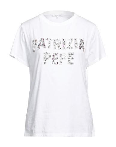 Patrizia Pepe Woman T-shirt White Size 2 Cotton