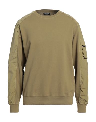 Dondup Man Sweatshirt Dark Green Size L Cotton, Polyamide, Elastane