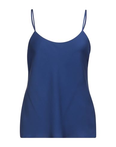 Shop Max Mara Woman Top Blue Size 10 Silk