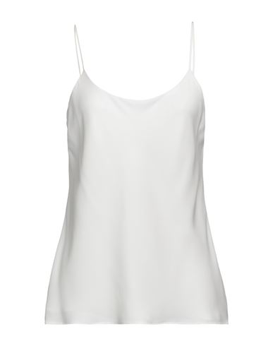 Max Mara Woman Top White Size 8 Silk