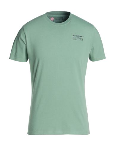 Pantone X Mc2 Saint Barth Arnott P Man T-shirt Sage Green Size S Cotton