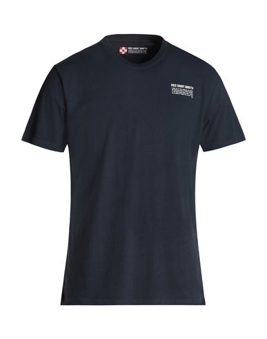 Pantone X Mc2 Saint Barth Arnott P Man T-shirt Navy Blue Size M Cotton