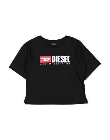 Shop Diesel Toddler Girl T-shirt Black Size 6 Cotton, Polyester