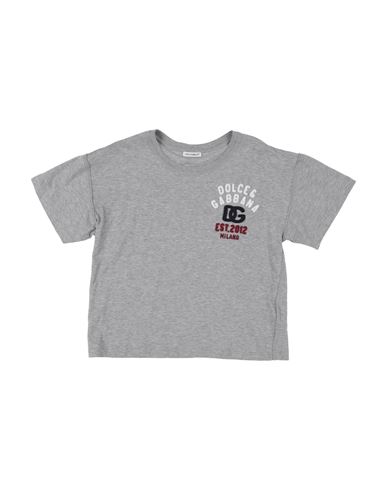 Shop Dolce & Gabbana Toddler Girl T-shirt Grey Size 7 Cotton, Viscose, Wool, Polyester