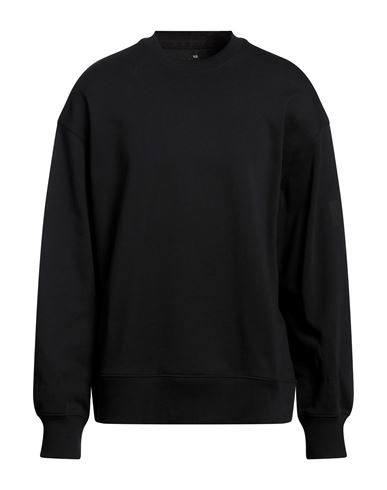 Y-3 Man Sweatshirt Black Size L Organic Cotton, Elastane