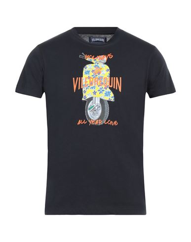 Vilebrequin Man T-shirt Midnight Blue Size Xxl Cotton