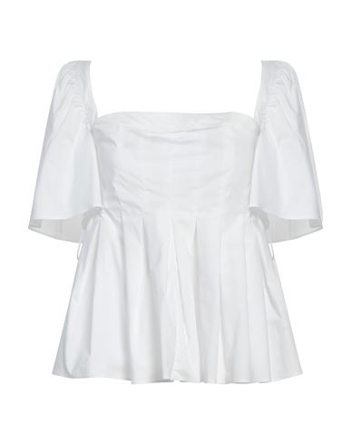 Rochas Woman Blouse White Size 6 Cotton